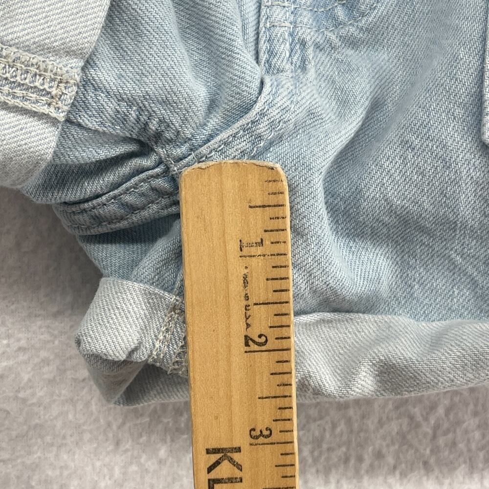 WE THE FREE PEOPLE Shorts 25 Beginners Luck Slouch Cut Off Cuffed Blue - Picture 14 of 15